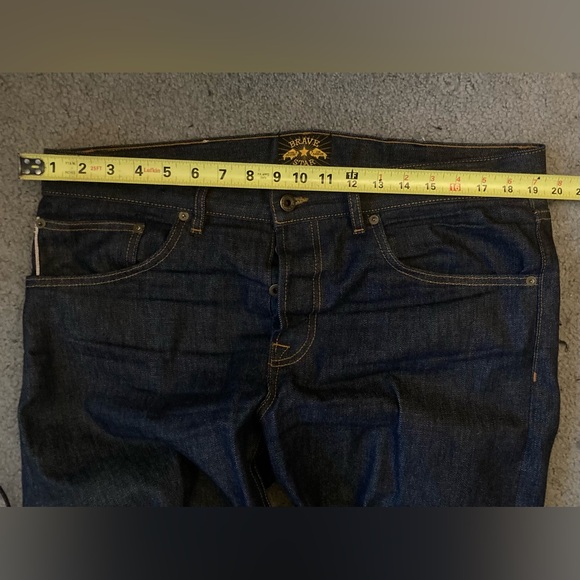 Brave Star CONE MILLS skeleton skinny selvedge denim jeans. W36 made in USA - Picture 9 of 12